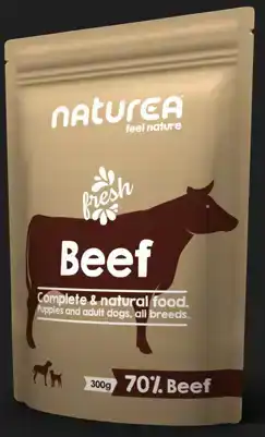 NATUREA DOG WET FOOD BEEF 300 GR