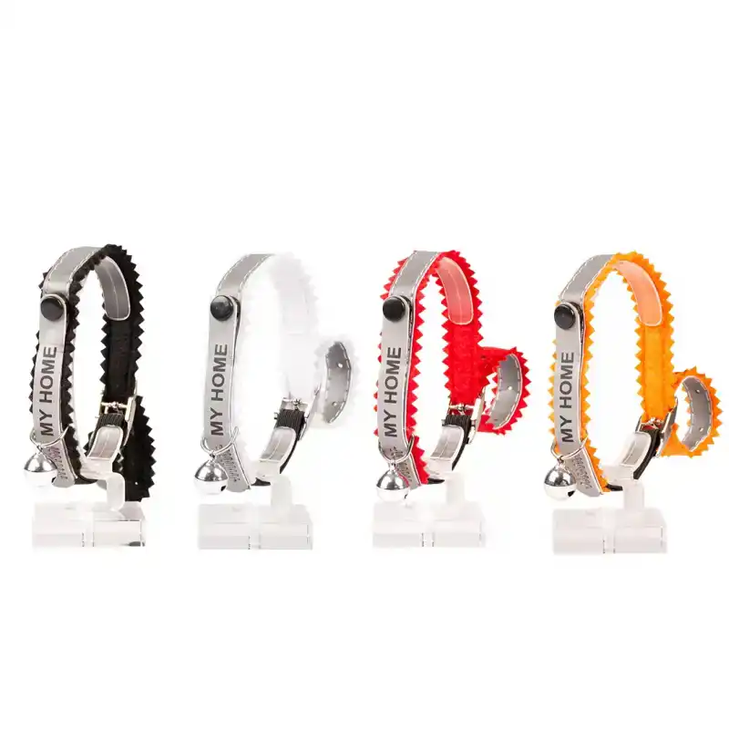 DUVO+ KATTENHALSBAND REFLECTEREND ADRESVAKJE MIX KLEUR