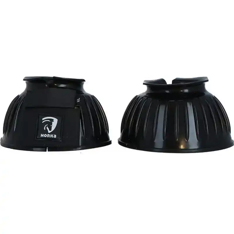HORKA SPRINGSCHOENEN RUBBER PER PAAR S ZWART