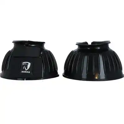HORKA SPRINGSCHOENEN RUBBER PER PAAR S ZWART