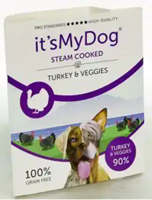 IT'S MY DOG STEAM COOKED TURKEY & VEGGIES 395 GR
