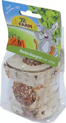 KNAAGROL HOUT MET WORTEL 150GR