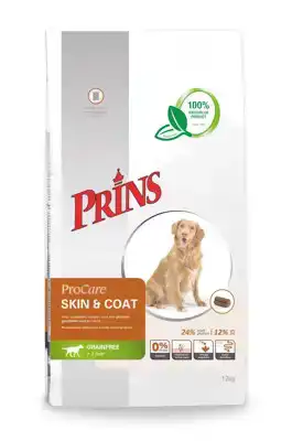 PRINS GRAANVRIJ SKIN & COAT 12 KG