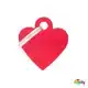 PENNING SMALL HEART ALUMINIUM RED L000012296