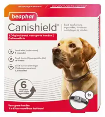 BEAPHAR CANISHIELD TEKENBAND / VLOOIENBAND HOND GROOT HOND
