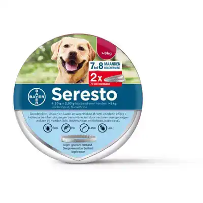 SERESTO VLOOIENBAND GROTE HOND 2 ST