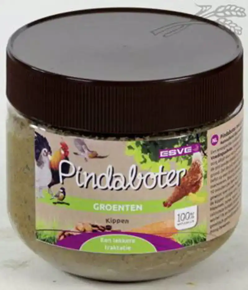 PINDABOTER MET GROENTEN VOOR KIPPEN 300 GR
