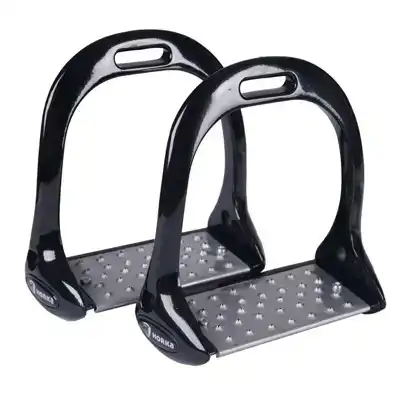 HORKA STIJGBEUGELS 12 CM ZWART