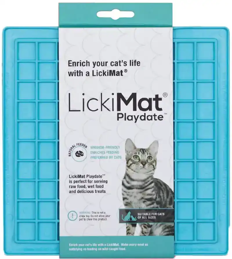 LICKIMAT LIKMAT PLAYDATE KAT TURQUOISE 20CM