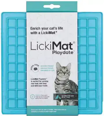 LICKIMAT LIKMAT PLAYDATE KAT TURQUOISE 20CM
