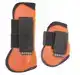 HORKA PVC BEENBESCHERMERSET STRASS, SET VAN 4 S ORANJE