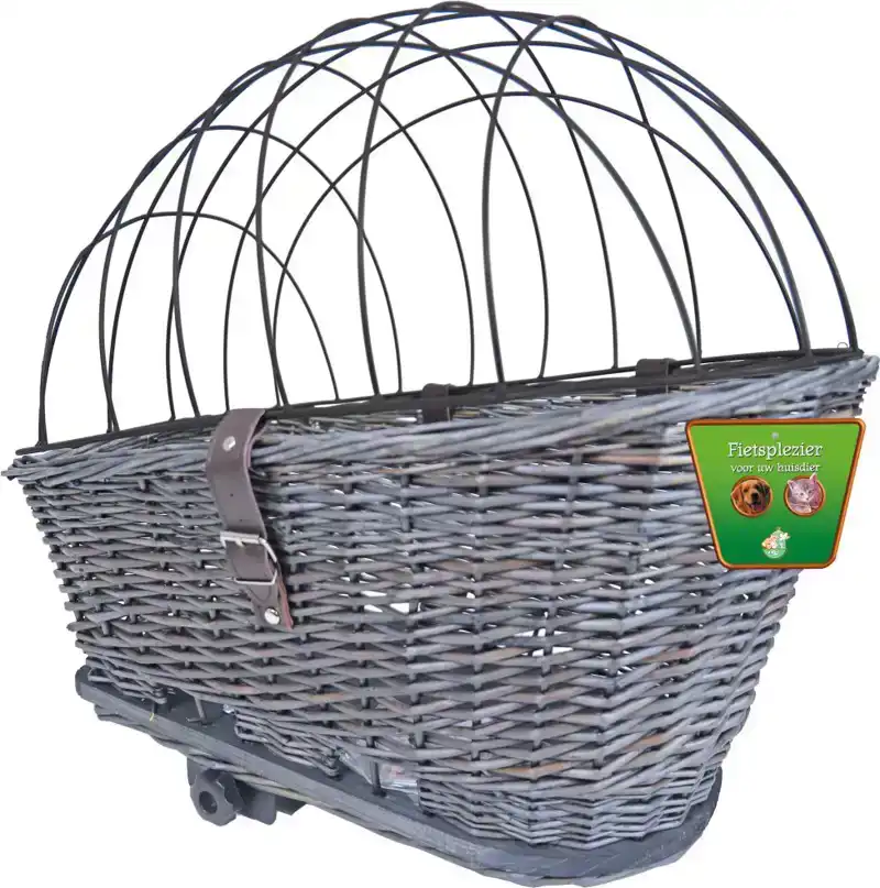 FIETSMAND RIET 42/57CM+REK GRIJS