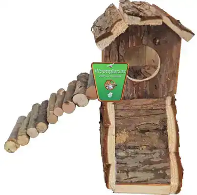 HAMSTERHUIS + LOOPBRUG NATURAL 17CM