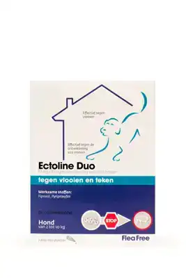 FLEA FREE COMBO HOND 2-10 KG 2 PIPETTEN