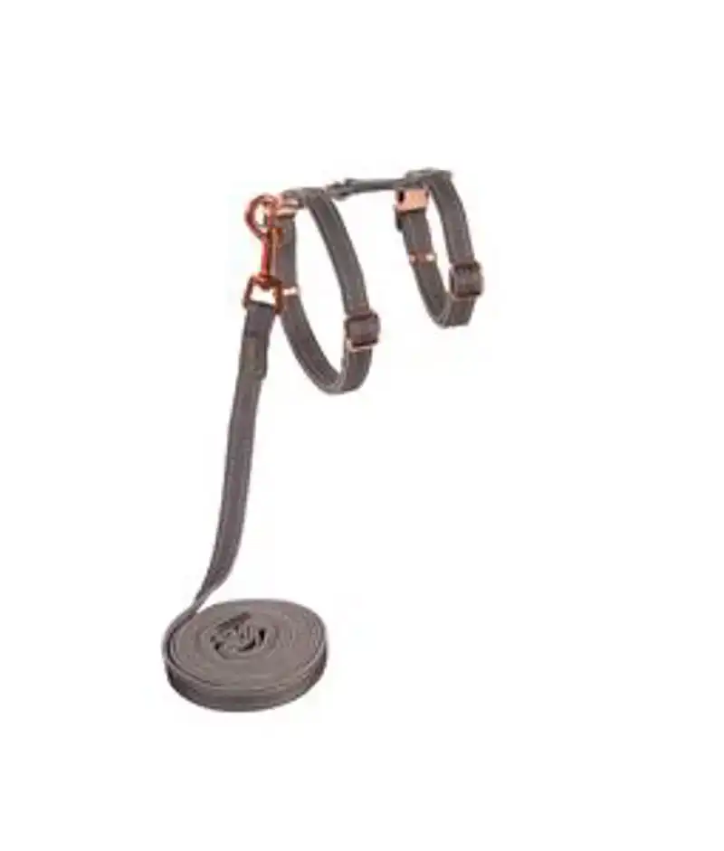 CATZ URBANCAT TUIG+LIJN S DOVE GREY 1 ST