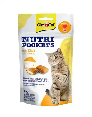 GIMCAT NUTRI POCKETS KAAS & TAURINE 60 GR