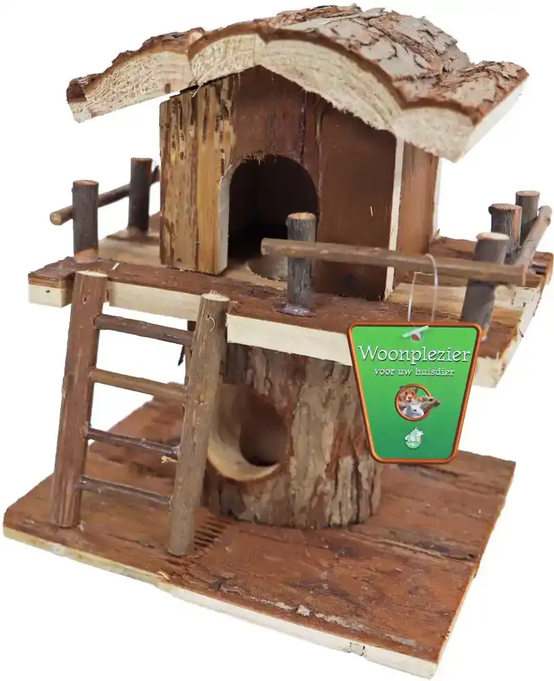 HAMSTERHUIS BOOMHUT NATURAL 22CM