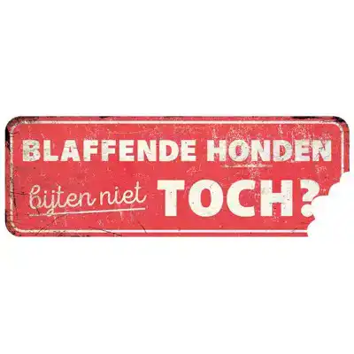 D&D WAARSCHUWINGSBORD GENERAL 3 ROOD