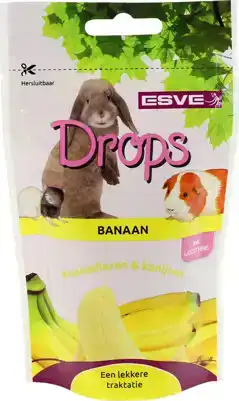 KNAAGDIER DROPS BANAAN 75 GRAM