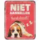 D&D WAARSCHUWINGSBORD BEAGLE ROOD