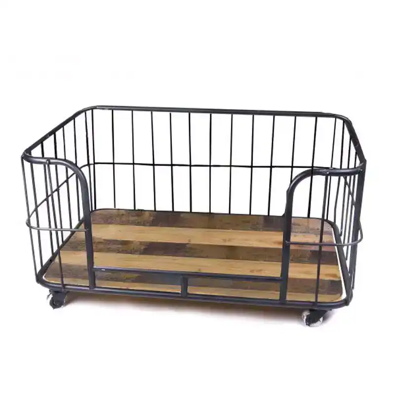 DIVAN METAL WIRE BASKET 75X50 BLACK