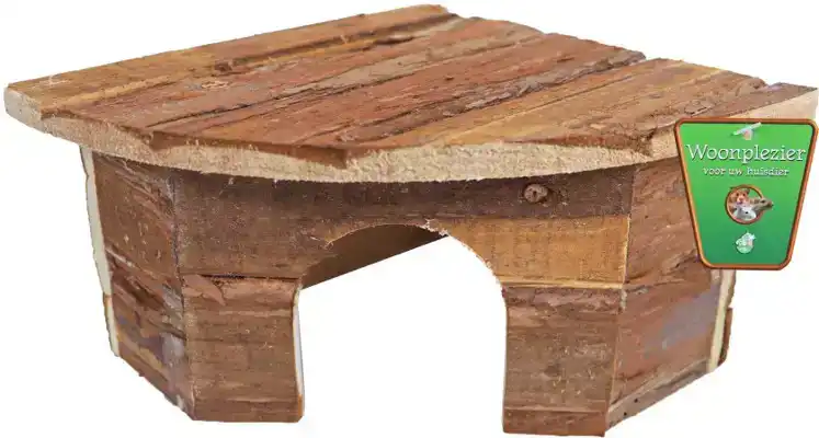KNAAGDIERHUIS HOEK NATURAL MEDIUM 22CM