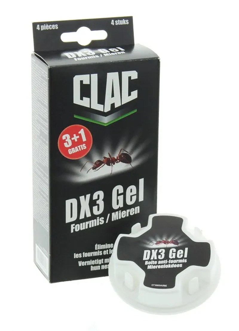 CLAC MIERENLOKDOOS DX3 GEL 4 STUKS