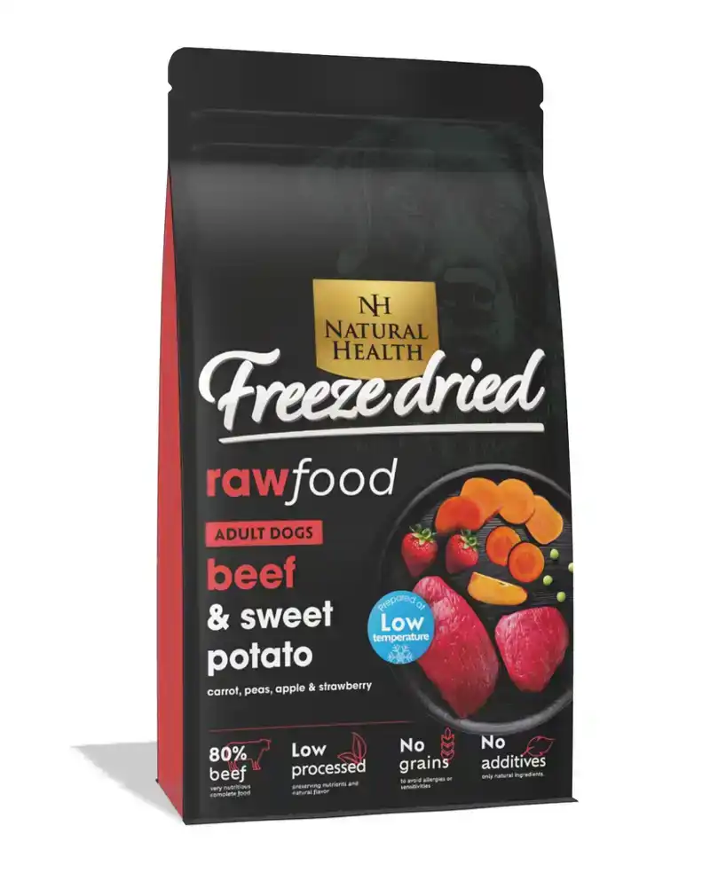 NATURAL HEALTH DOG FREEZE DRIED BEEF 150 GR.