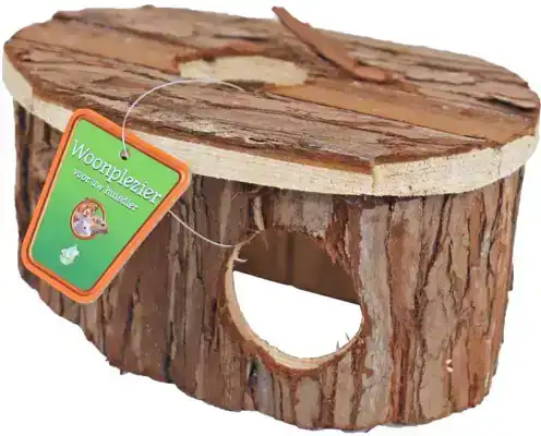 HAMSTERHUIS OVAAL NATURAL 17CM