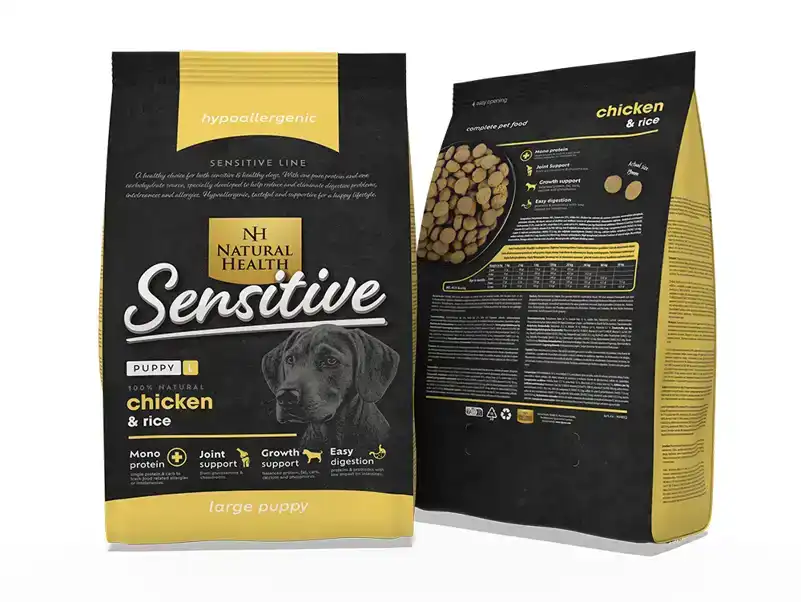 NATURAL HEALTH DOG CHICKEN & RICE PUPPY LARGE BITE (2 KG.)