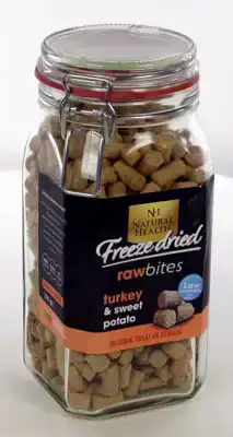 NH DOG RAW BITES FREEZE DRIED SNACK TURKEY 275 GR.