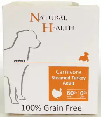 NH DOG STEAMED CARNIVORE TURKEY 395 GR