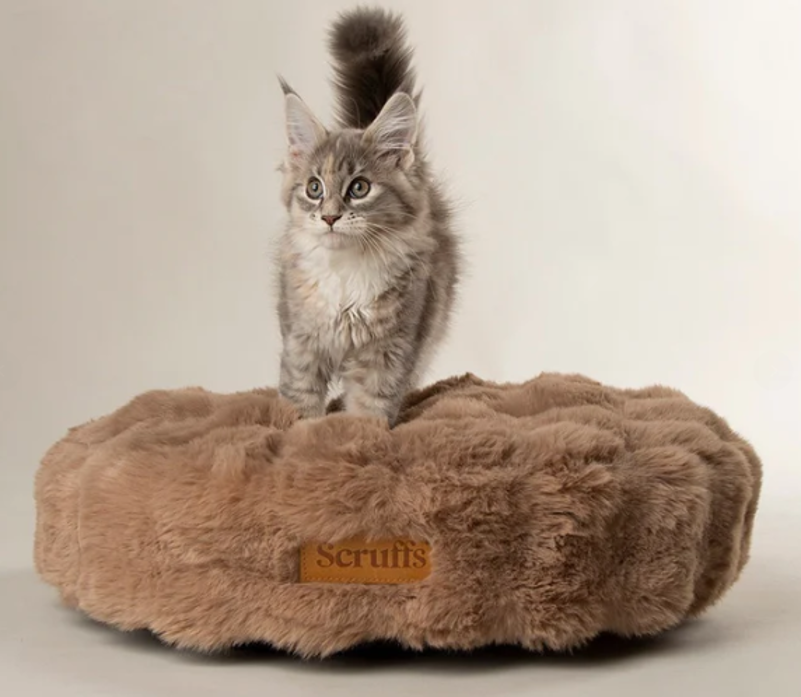 SCRUFFS - ALPINE CAT BED - TAUPE