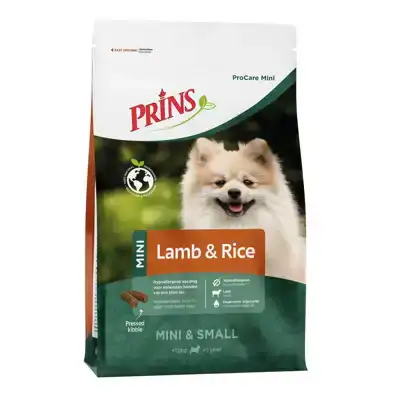 PRINS PROCARE MINI LAM EN RIJST 12 KG