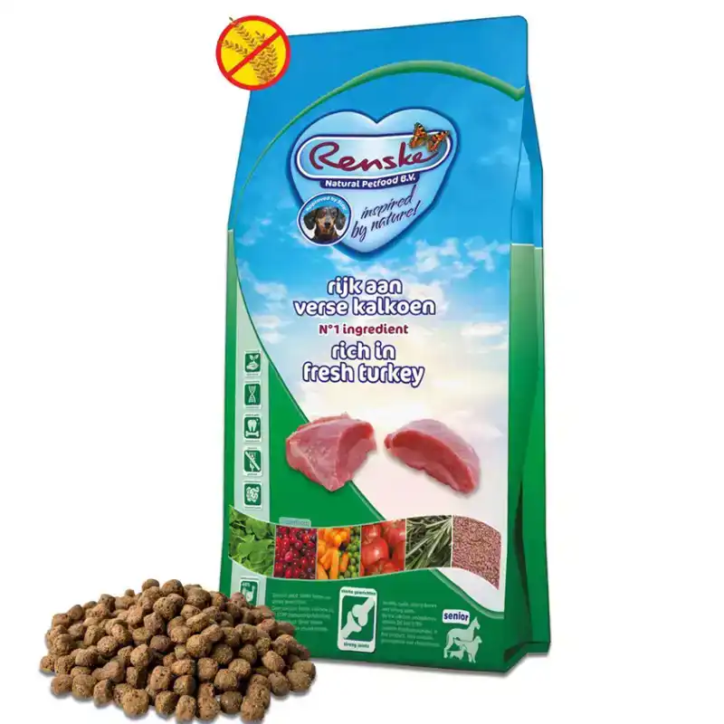 RENSKE SUPER PREMIUM SENIOR KALKOEN GRAANVRIJ 2KG