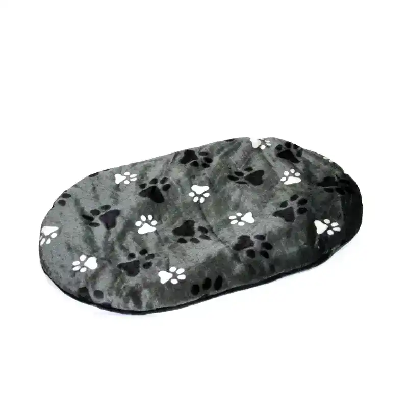 DUVO+ OVAAL KUSSEN MET POOTAFDRUK 98X62X5CM GRIJS