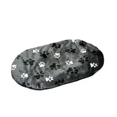 DUVO+ OVAAL KUSSEN MET POOTAFDRUK 98X62X5CM GRIJS