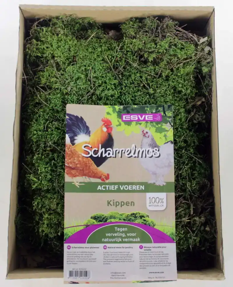 SCHARRELMOS VOOR PLUIMVEE