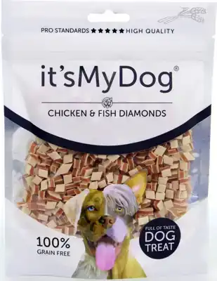 IT'S MY DOG CHICKEN & FISH DIAMONDS 85 GRAM
