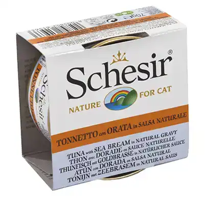 SCHESIR KAT BLIK SAUS TONIJN-ZEEBRASEM 70 GRAM