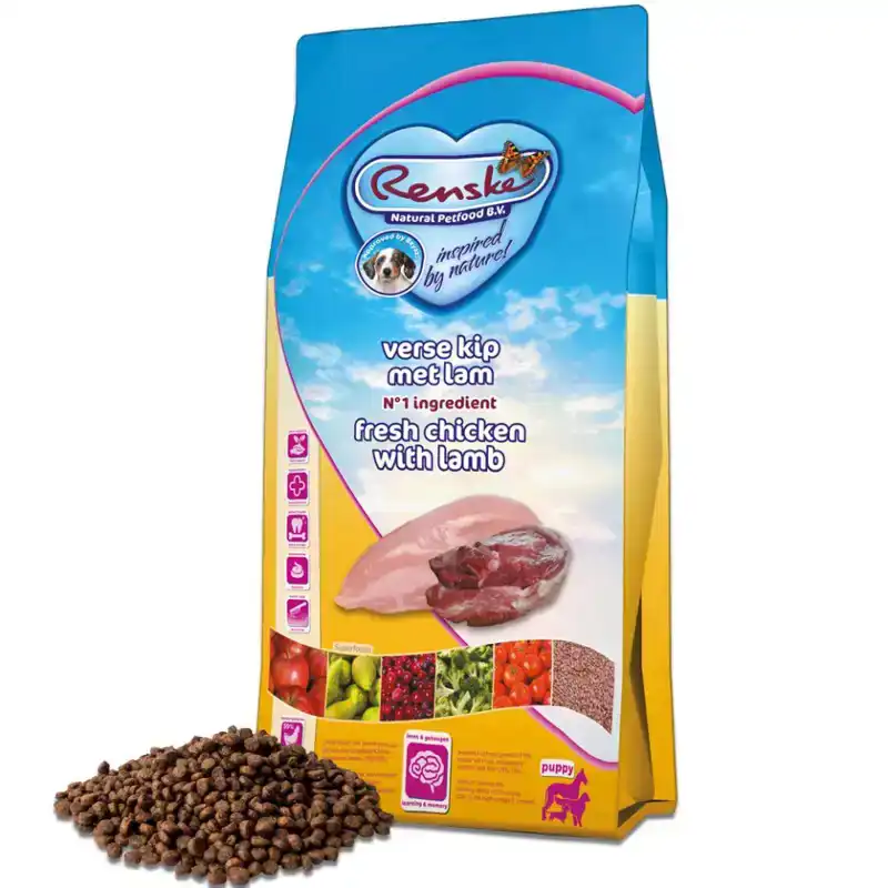 RENSKE SUPER PREMIUM PUPPY KIP EN LAM 12KG
