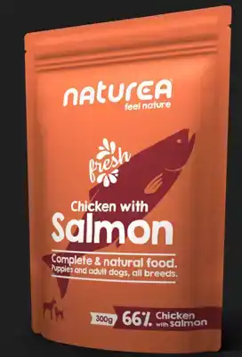 NATUREA DOG WET FOOD CHICKEN SALMON 300 GR