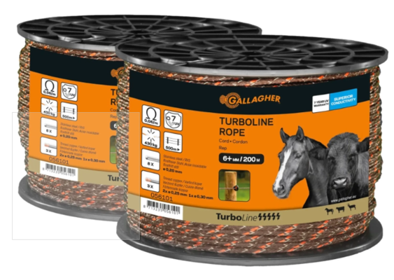 TURBOLINE CORD SCHRIKDRAAD, DUOPACK TERRA, 2X200