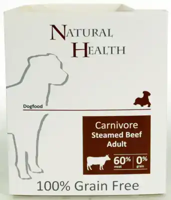 NH DOG STEAMED CARNIVORE BEEF 395 GR