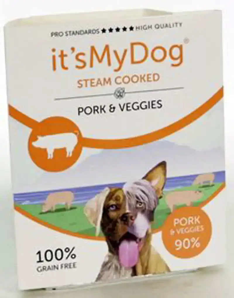 IT'S MY DOG STEAM COOKED PORK & VEGGIES 395 GR
