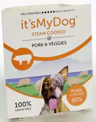 IT'S MY DOG STEAM COOKED PORK & VEGGIES 395 GR
