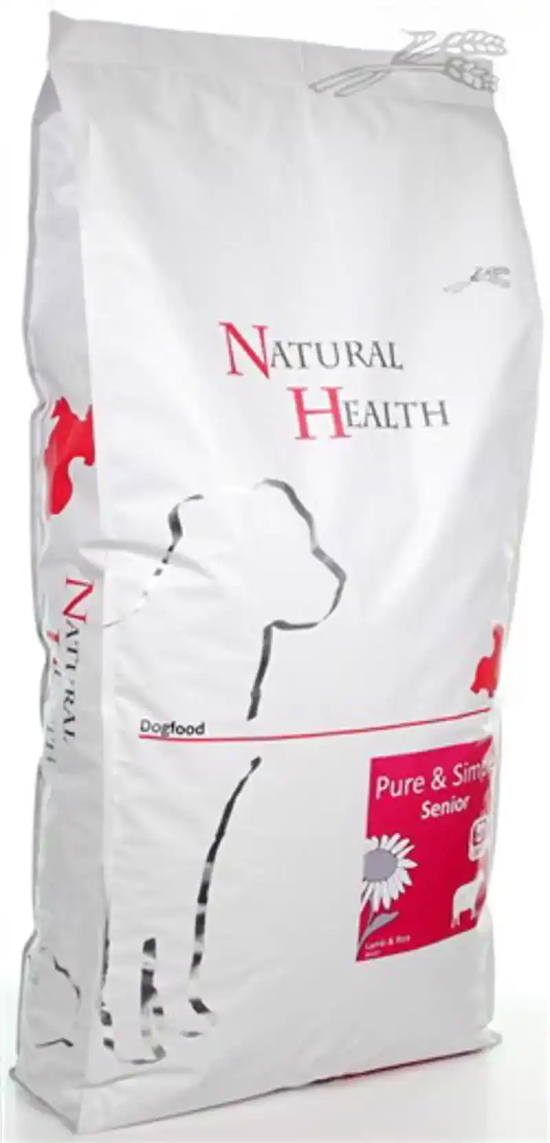 NATURAL HEALTH DOG LAM/RIJST SENIOR 7,5KG