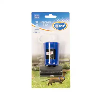 DUVO+ POEPZAKJES DISPENSER KOKER 2X20 STUKS