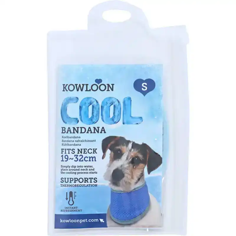 KOWLOON COOL BANDANA BLAUW S 28-40CM