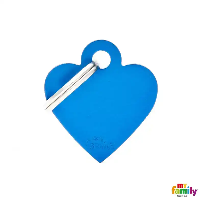 PENNING SMALL HEART ALUMINIUM BLUE L000012296